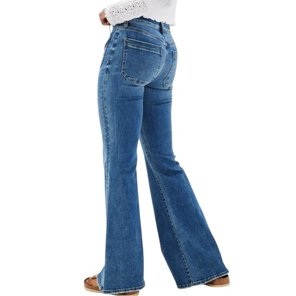 American Eagle Festival Flare Jeans Next Level Stretch Size 10 - Picture 2 of 9